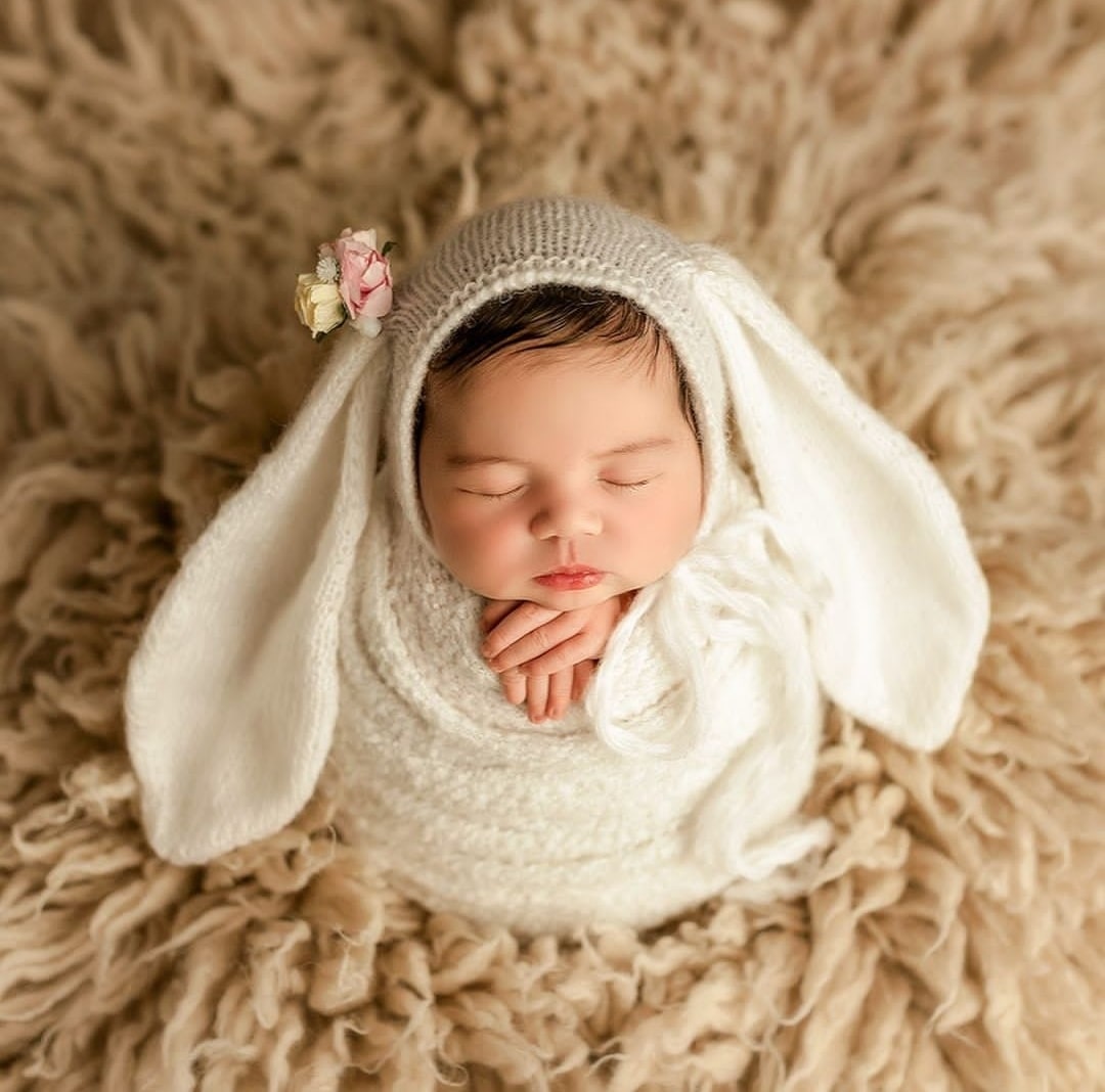 Newborn girl hat